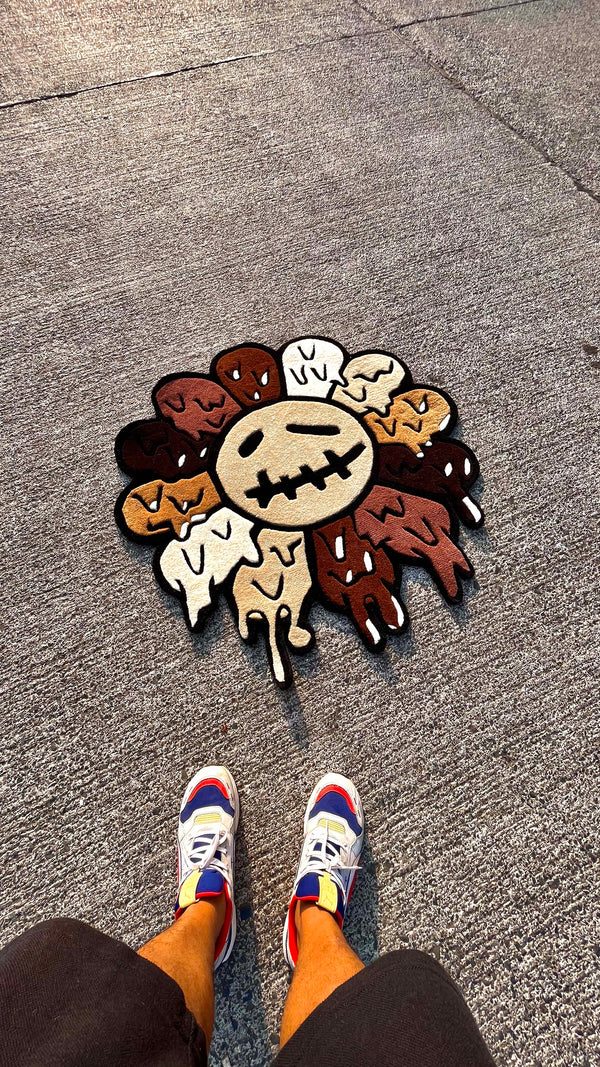 Hypebeast Melting Flower Rug - Image 4