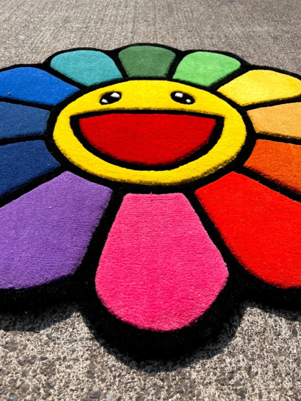 Hypebeast Floral Colourful Rug - Image 3