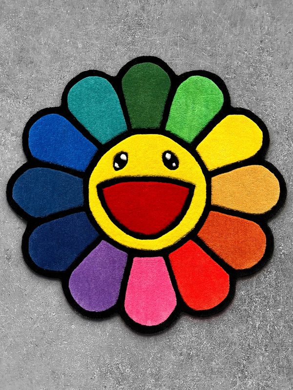 Hypebeast Floral Colourful Rug