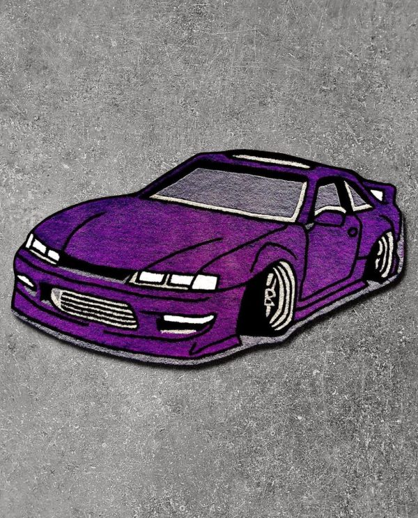 Turbocharged Car Rug - Customizable Automotive Chic for Your Home Decor