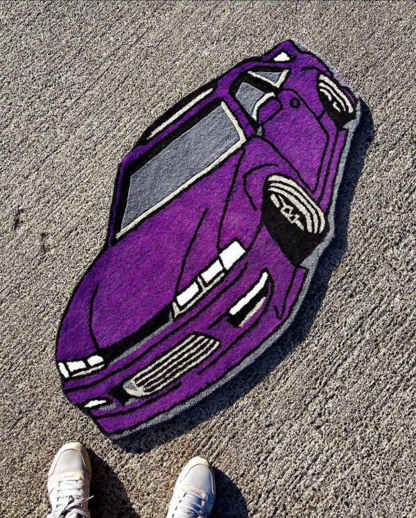 Turbocharged Car Rug - Customizable Automotive Chic for Your Home Decor - Image 3