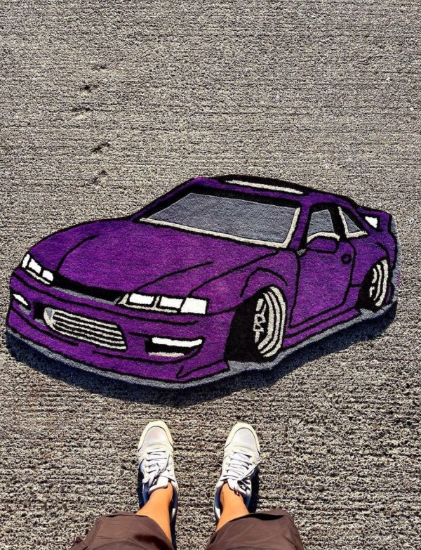Turbocharged Car Rug - Customizable Automotive Chic for Your Home Decor - Image 2
