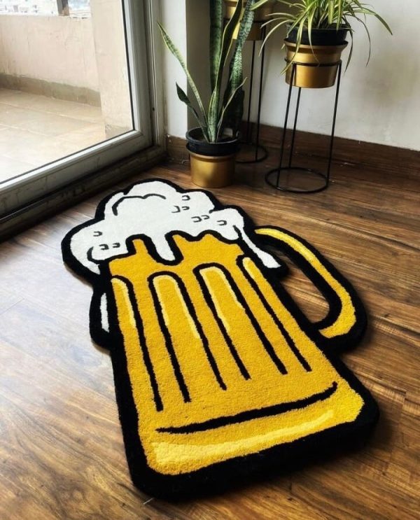 Beer Mug Rug By The Taj Rugs