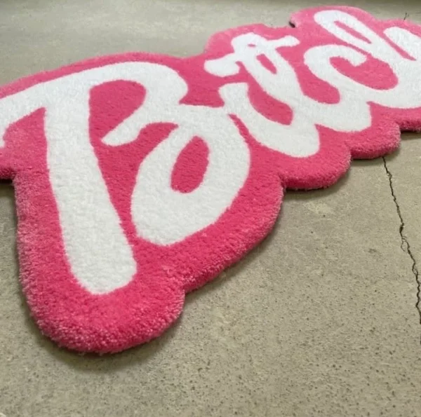 Bitch Written Rug By The Taj Rug - Image 2