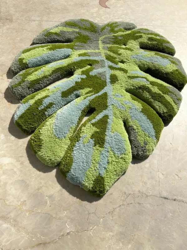Leaf Shape Rug - Nature Inspired Carpet