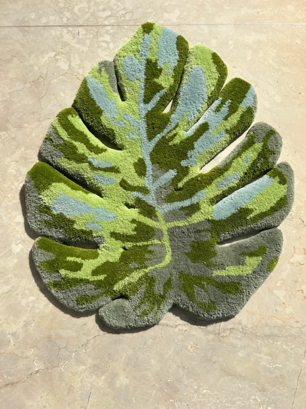 Leaf Shape Rug - Nature Inspired Carpet