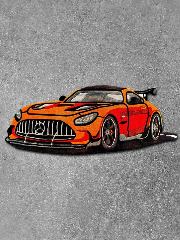 Mercedes Car Rug By The Taj Rugs