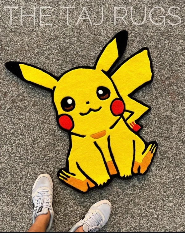 Yellow Pokemon Rug By The Taj Rugs - Image 3