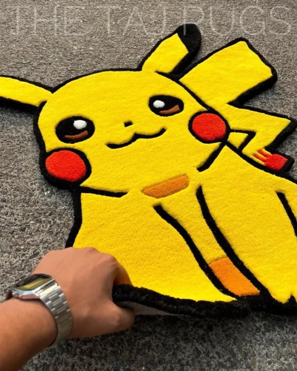 Yellow Pokemon Rug By The Taj Rugs - Image 2
