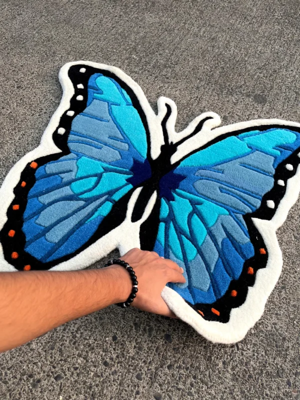 Elegant Butterfly Rug by The Taj Rugs - Image 4