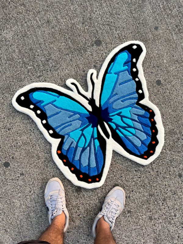 Elegant Butterfly Rug by The Taj Rugs - Image 3
