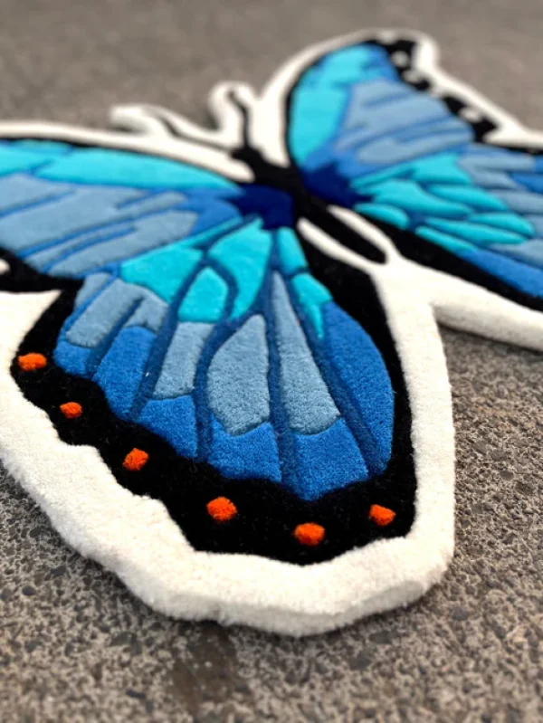 Elegant Butterfly Rug by The Taj Rugs - Image 2