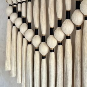 Handcrafted cotton thread macrame wall art by Taj Decor
